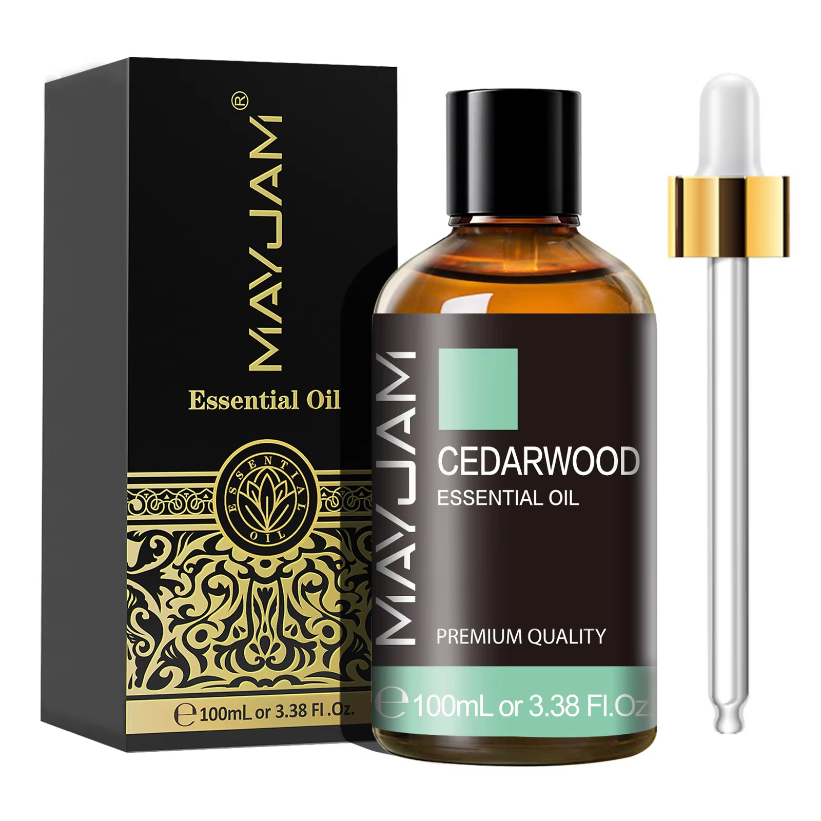 100ML Essential Oil with Dropper - Sandalwood, Lavender, Eucalyptus, and Vanilla Aromatherapy Oil for Humidifiers and Candle Burners