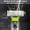 MLG Portable Electric Shaver for Men and Women - USB Rechargeable Full Body Trimmer with T-Shaped Blade, Ideal for Beard and Underarm Grooming, Washable Design