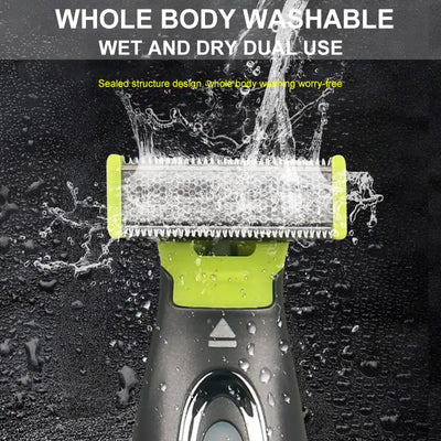 MLG Portable Electric Shaver for Men and Women - USB Rechargeable Full Body Trimmer with T-Shaped Blade, Ideal for Beard and Underarm Grooming, Washable Design