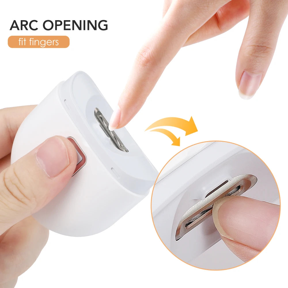 Electric Automatic Nail Clippers with Integrated Light for Baby and Pet Grooming