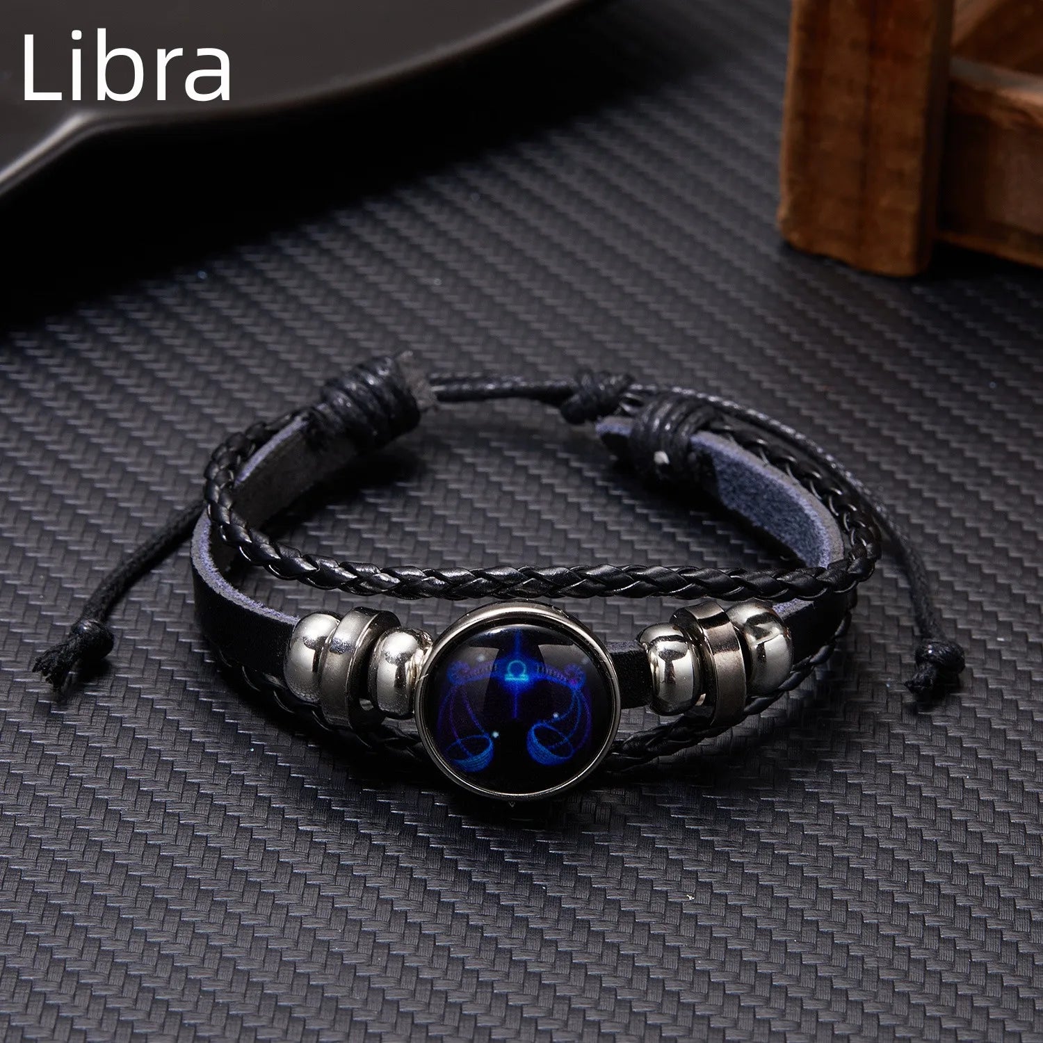 Luminous Zodiac Sign Charm Bracelets for Men and Women - Vintage Multilayer Leather Wrap Bangle, Ideal Birthday Gift