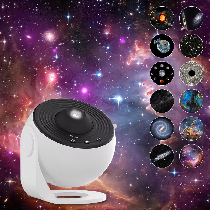 Galaxy Projector Night Light - 360° Rotating Planetarium Lamp for Children's Bedrooms, Ideal for Valentine's Day Gifts and Wedding Decor