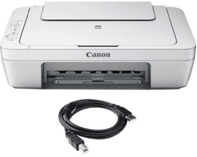 Canon PIXMA MG2522 wired all-in-one color inkjet printer with copier and scanner functions.