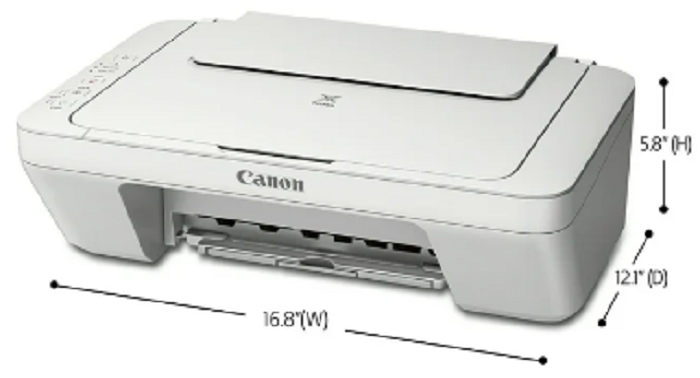 Canon PIXMA MG2522 wired all-in-one color inkjet printer with copier and scanner functions.