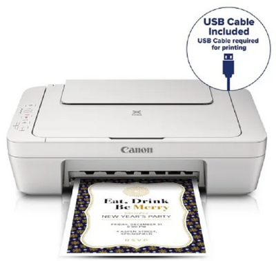 Canon PIXMA MG2522 wired all-in-one color inkjet printer with copier and scanner functions.
