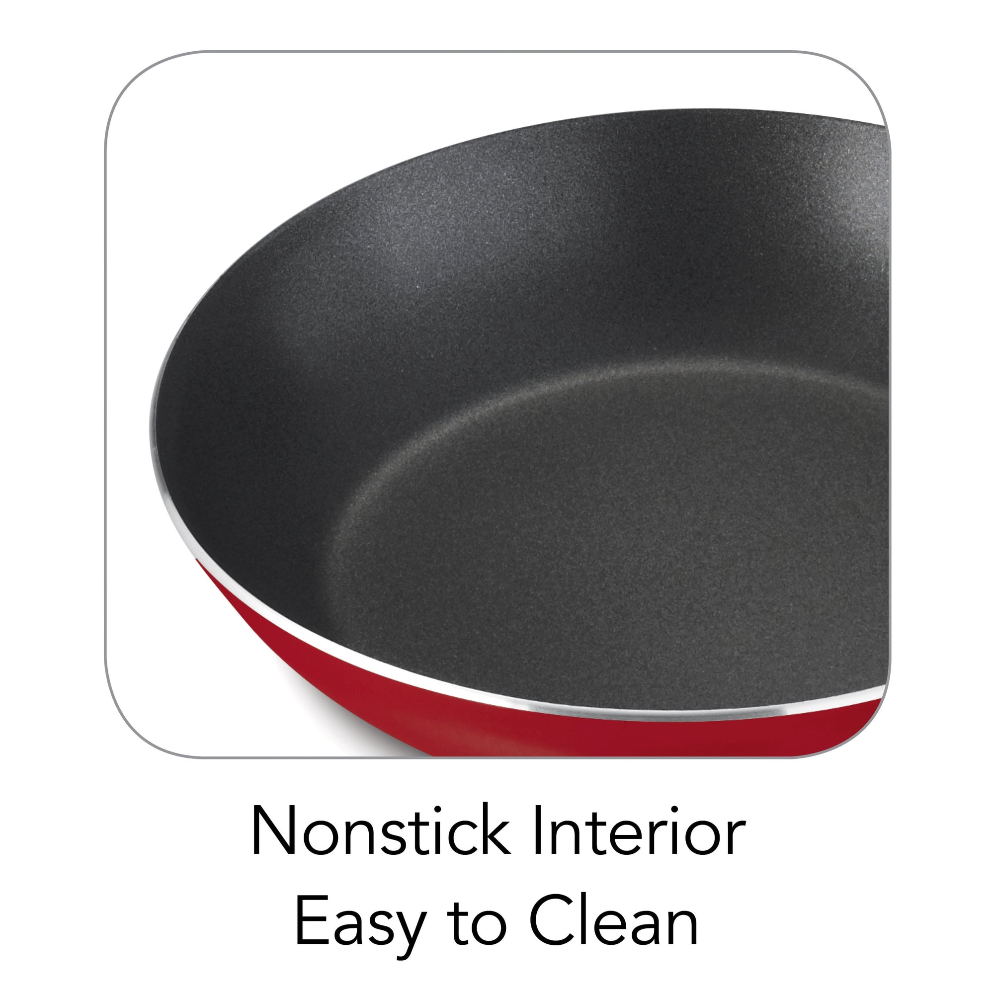 9-Piece Non-Stick Cookware Set, Red - CommunityRateLLC