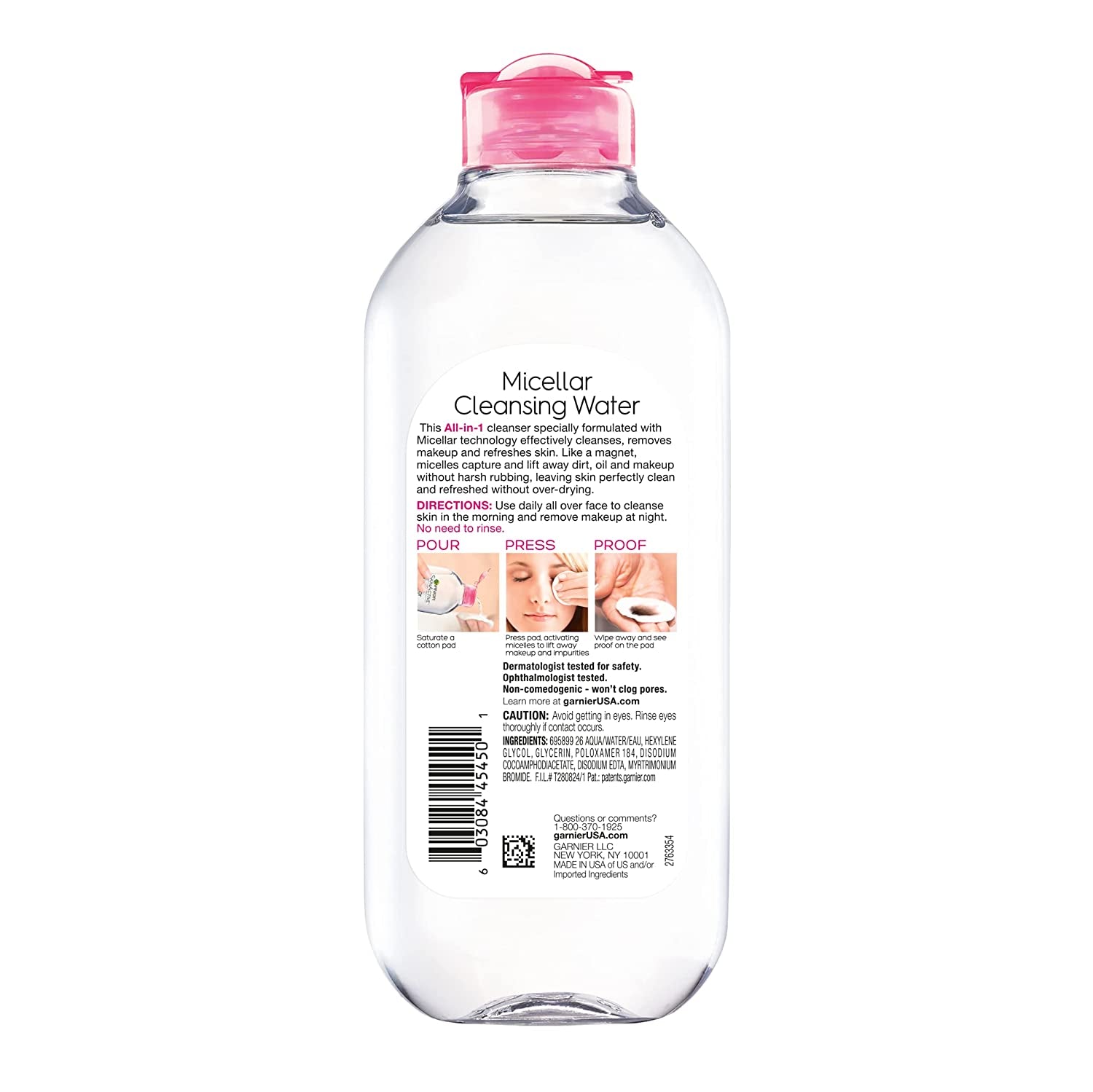 Micellar Water Hydrating Facial Cleanser and Makeup Remover for Sensitive Skin, Vegan and Cruelty-Free, 13.5 Fl Oz (400 mL) - CommunityRateLLC