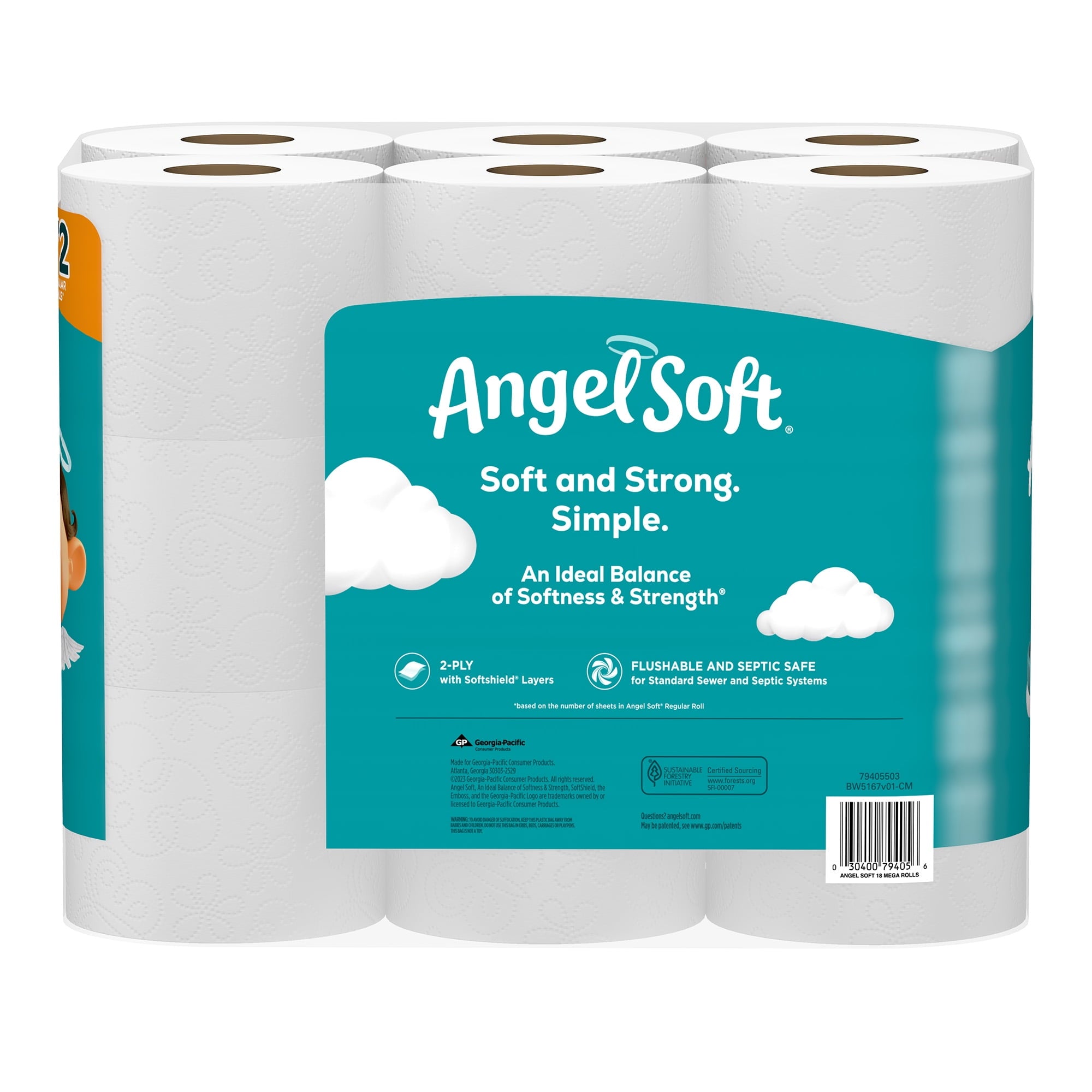 Toilet Paper, 18 Mega Rolls, Soft and Strong Toilet Tissue - CommunityRateLLC