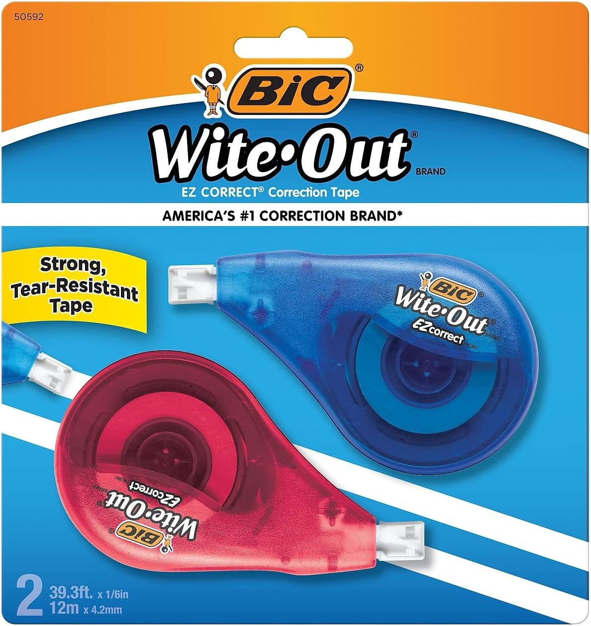 Wite-Out Brand EZ Correct Correction Tape, 39.3 Feet, 2-Count - CommunityRateLLC