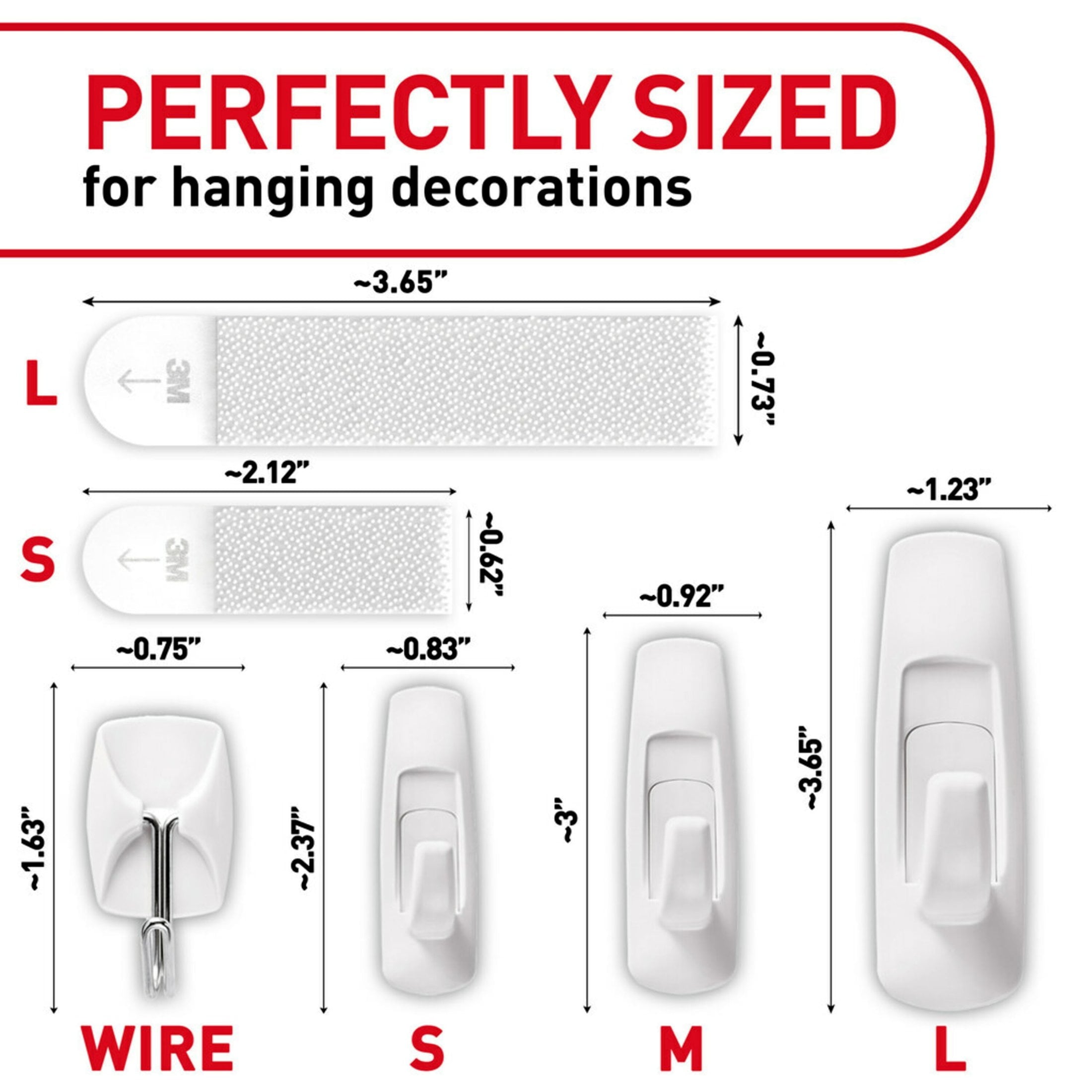 Assorted  Hanging Kit with Picture Hanging Strips, Utility Hooks, and Wire Hooks - CommunityRateLLC