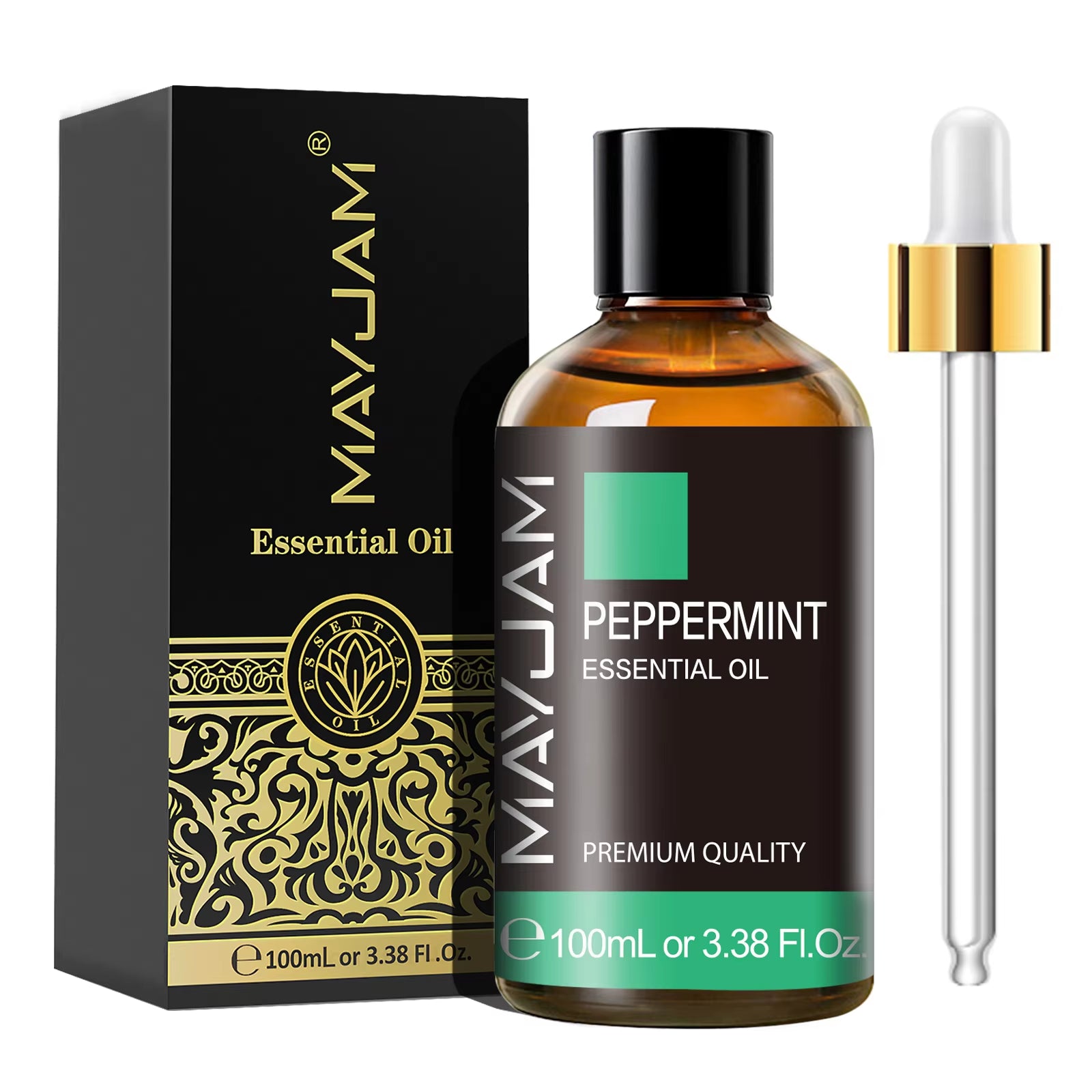 100ML Essential Oil with Dropper - Sandalwood, Lavender, Eucalyptus, and Vanilla Aromatherapy Oil for Humidifiers and Candle Burners