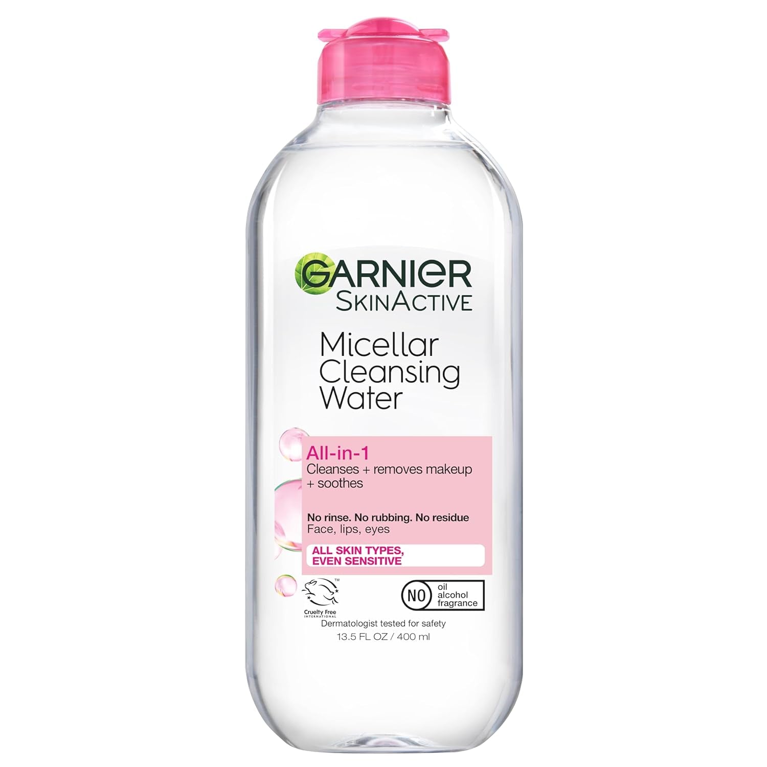 Micellar Water Hydrating Facial Cleanser and Makeup Remover for Sensitive Skin, Vegan and Cruelty-Free, 13.5 Fl Oz (400 mL) - CommunityRateLLC