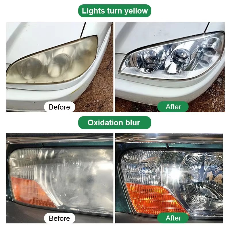 Car Headlight Restoration and Polishing Kit for Scratch Removal and Oxidation Elimination