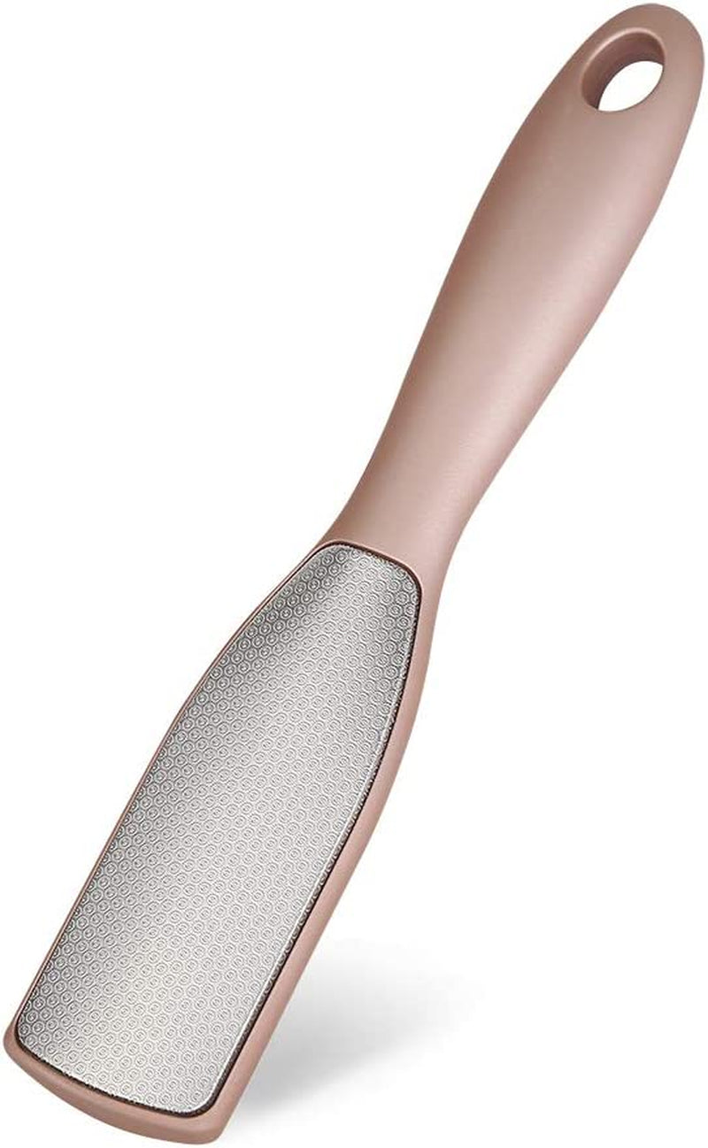 Foot File Callus Remover, Double Sided Foot Scrubber for Dead Skin, Stainless Steel Pedicure File for Cracked Heel W/Cloth Storage Bag & Gift Box.