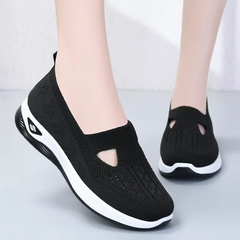 2023 Summer Collection: Women's Comfort Casual Shoes - Fashionable Soft Sole Breathable Hollow Out Flats