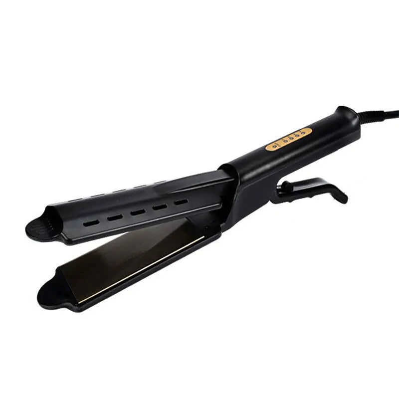 Dual-Function Hair Straightener and Curler with Constant Temperature Control and Four Heat Settings