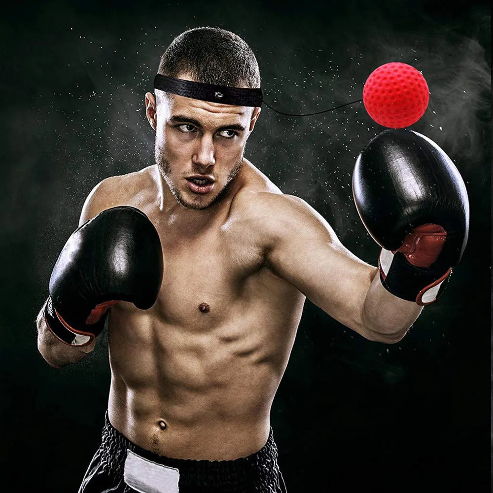 Reflex Speed Training Boxing Ball with Headband for Enhanced Hand-Eye Coordination and Fitness in Martial Arts