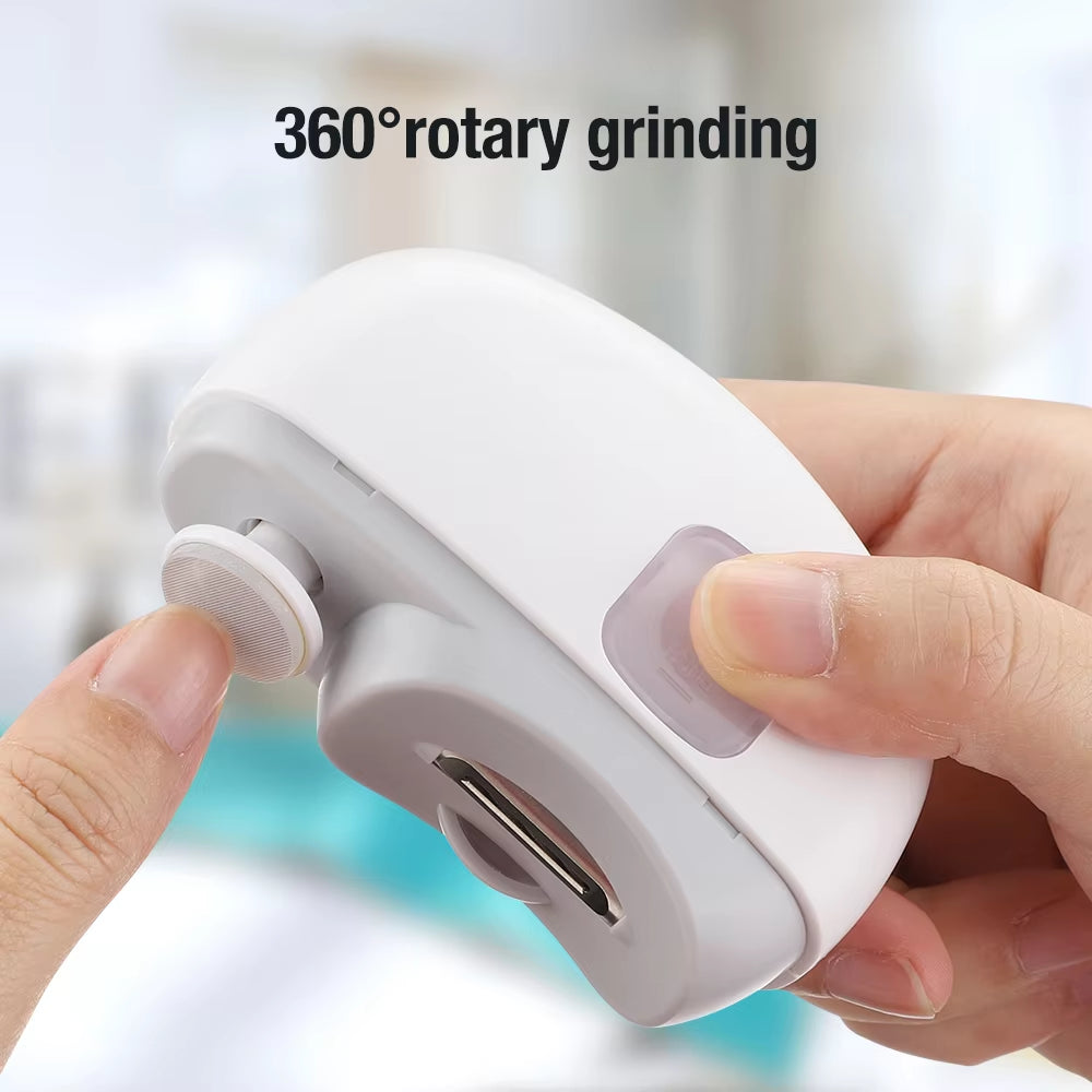 Multifunctional Electric Nail Clipper and Grinder - Portable Automatic Manicure Tool for Grinding and Polishing