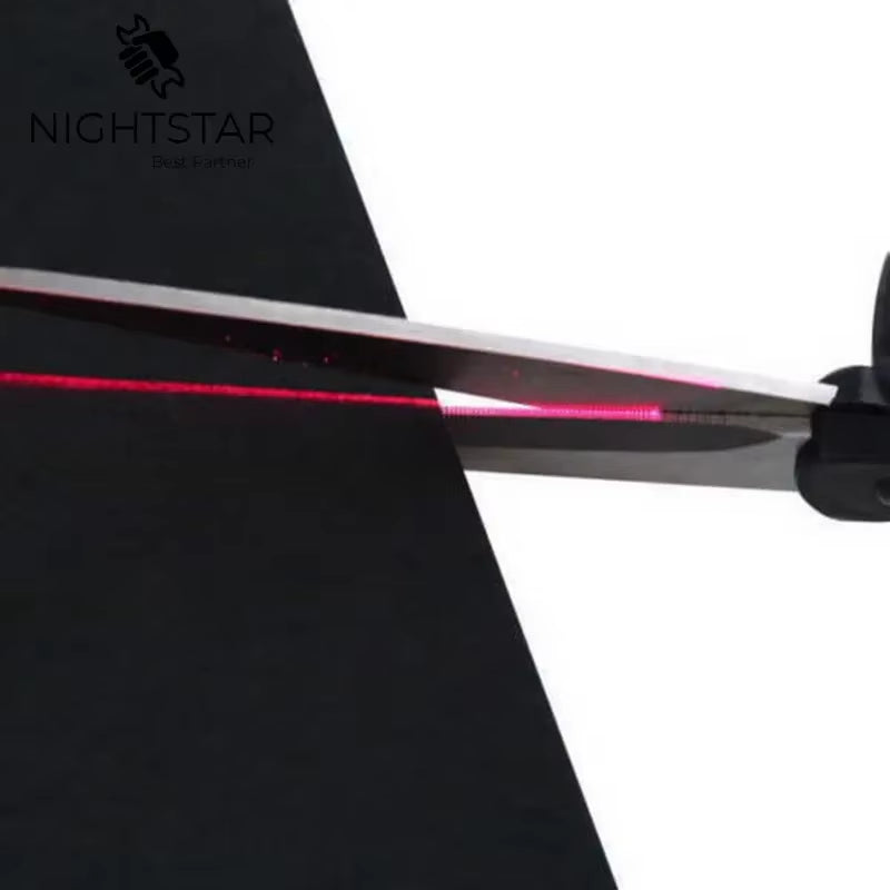 2024 Professional Laser-Guided Scissors for Home Crafts, Gift Wrapping, Fabric Sewing, and Precision Cutting