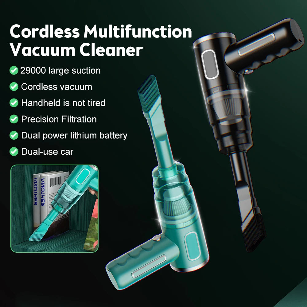 29000Pa Wireless Car Vacuum Cleaner Strong Suction Dust Catcher Cordless Handheld Wet Dry Vacuum Cleaner Air Duster for Car