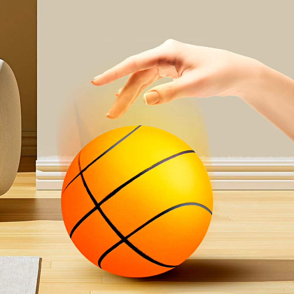 Indoor Silent Foam Basketball - 24/18cm Soft Bounce Ball for Children’s Sports and Play