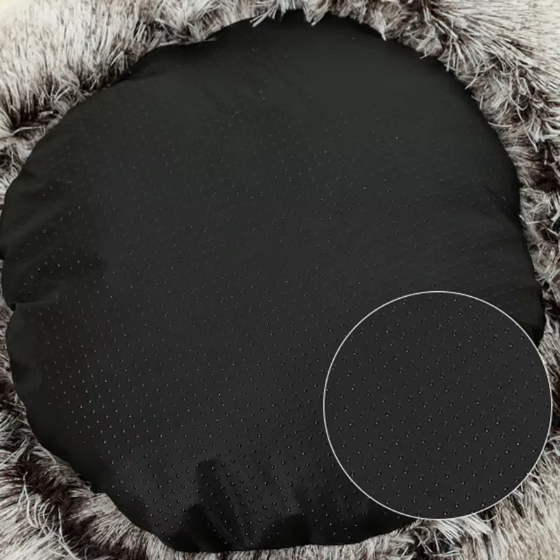 Premium Winter Plush Round Cat Bed and Cushion - 2-in-1 Warm Pet Sleep Bag and Nest for Small Dogs and Cats