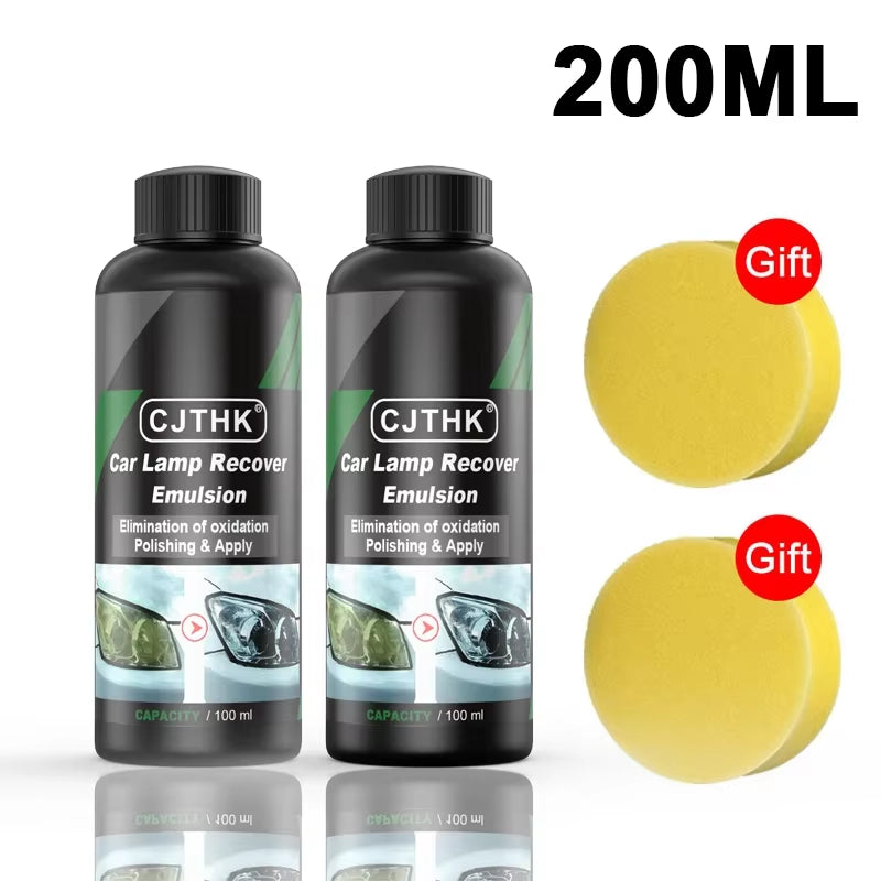 Car Headlight Restoration and Polishing Kit for Scratch Removal and Oxidation Elimination