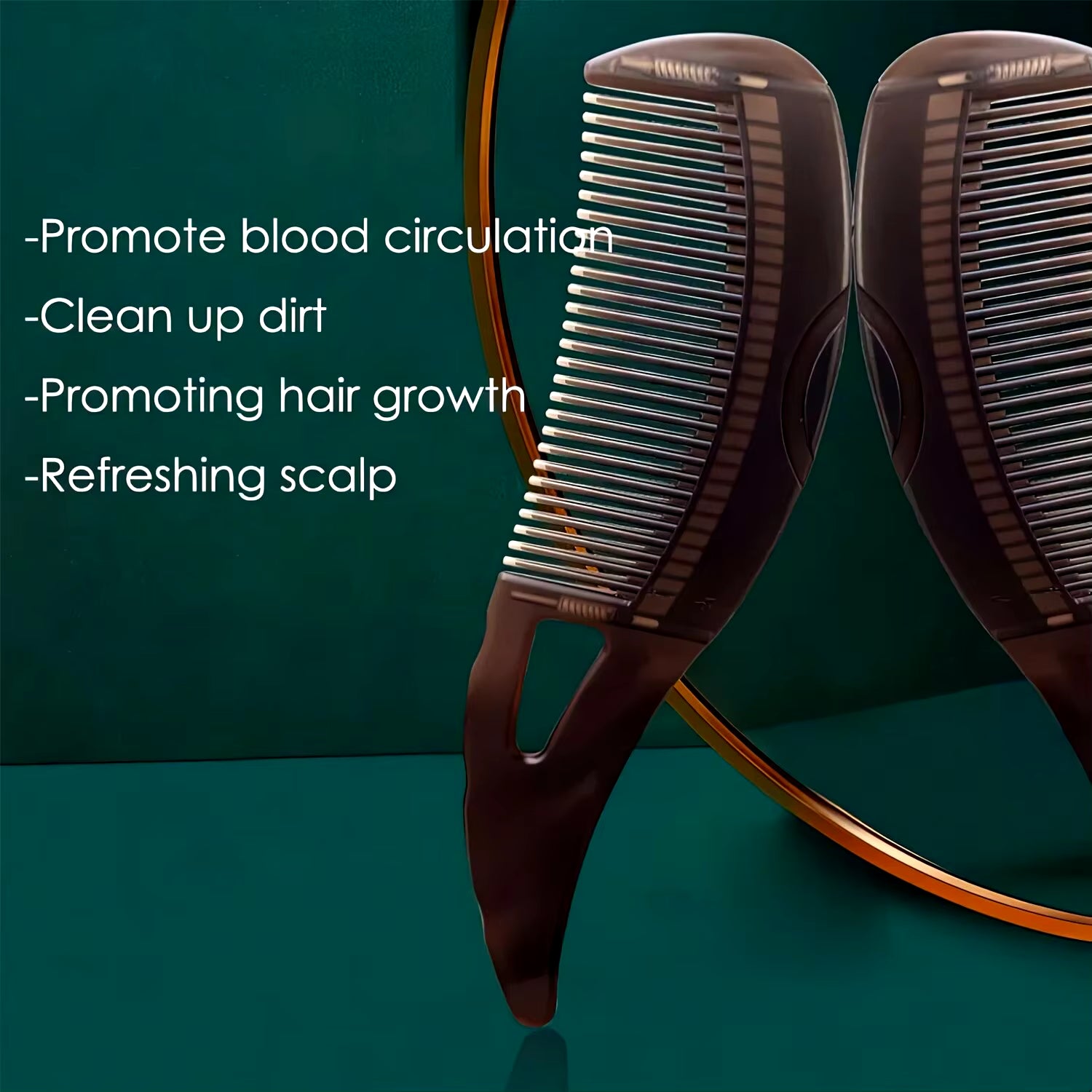 Dandruff Relief Comb Hollow Tooth Hairbrush Scalp Point Massage Dandruff Removal Reduce Ltching Scalp Care Comb for Women Men