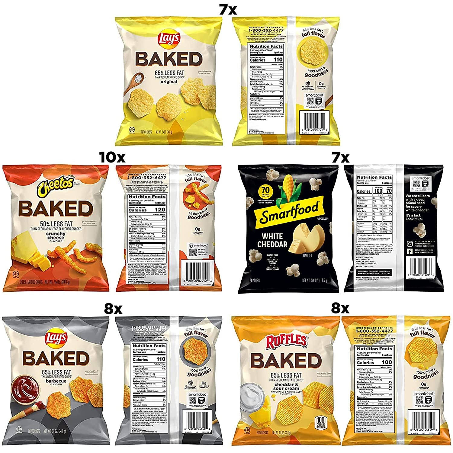 Baked & Popped Mix Variety Pack, (Pack of 40) - CommunityRateLLC