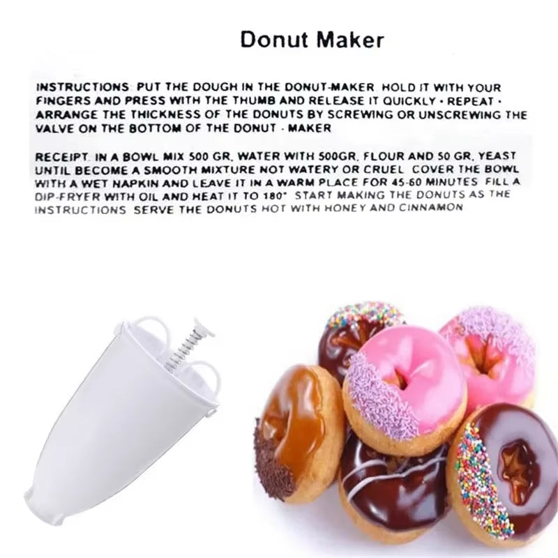 Creative Donut Maker Dispenser - DIY Pastry Baking Tool for Delicious Desserts