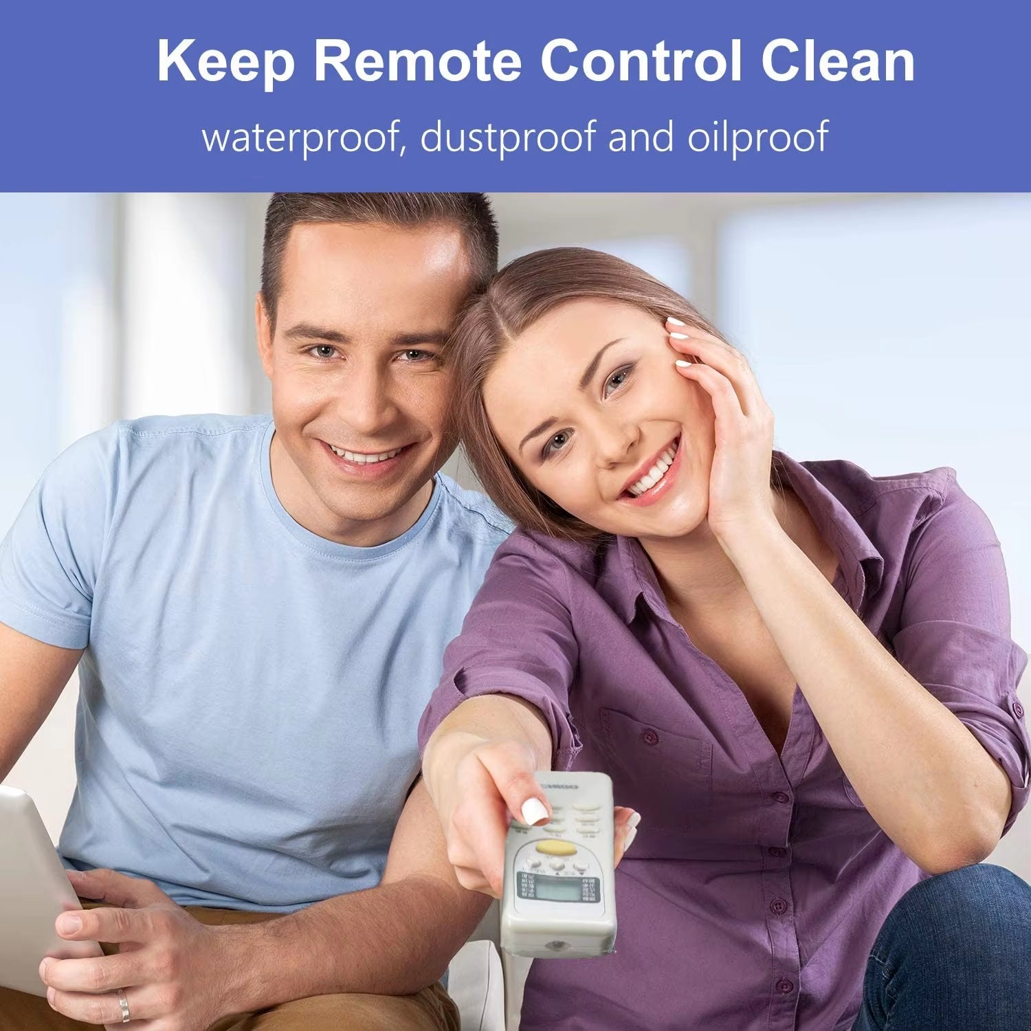 Transparent Shrink Film Bags for Remote Control Protection - Available in 5, 10, or 20 Pieces