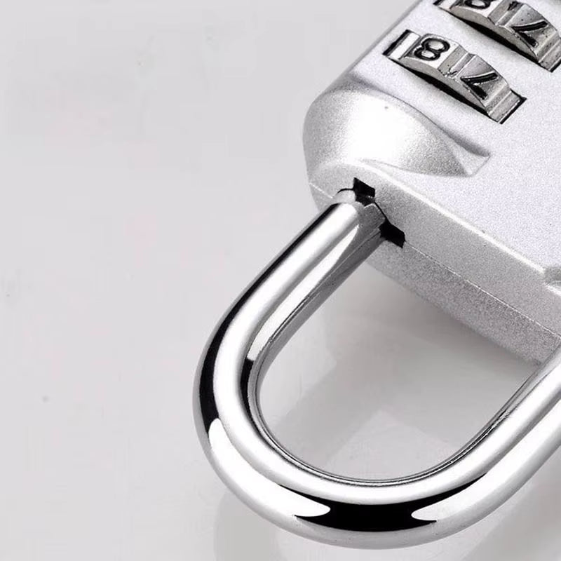 4-Digit Waterproof Padlock for Outdoor Use - Ideal for Doors, Suitcases, Bags, Cabinets, and Windows