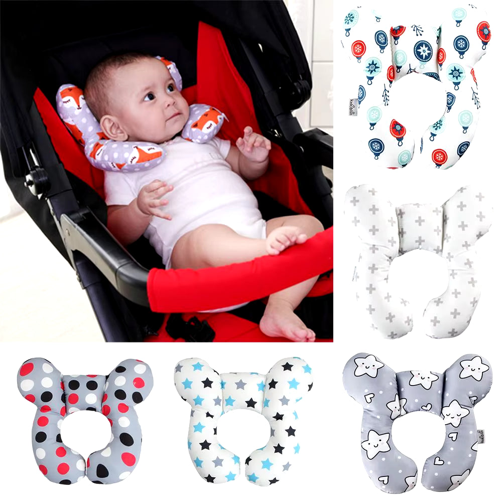 Children U Shape Neck Support Pillow Protective Travel Car Seat Head and Neck Pillow Headrest Head Protection Cushion