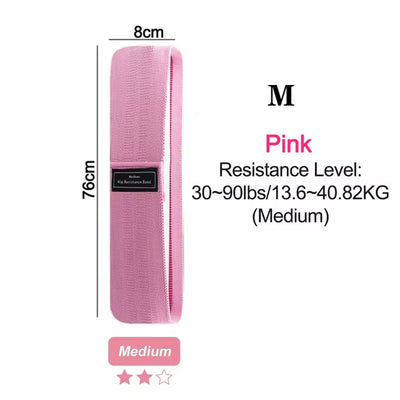 Fitness Resistance Band for Buttocks Expansion - Elastic Cloth Rubber Band for Home Exercise and Sports Equipment