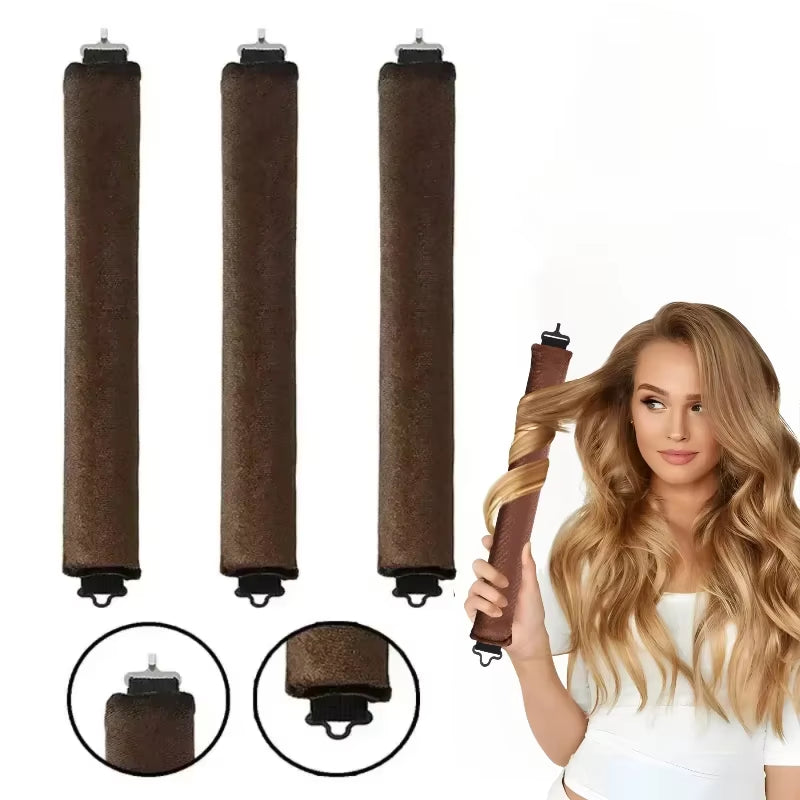 Heatless Hair Curler - Soft Curling Rod Headband for Effortless Styling with Flexi Rods and Hook