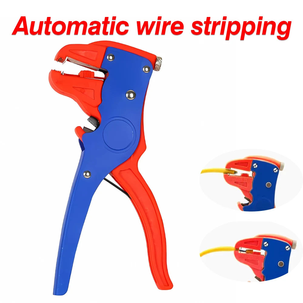 Heavy-Duty 2-in-1 Automatic Wire Stripper and Cutter Eagle Nose Pliers for Automotive and Electronic Repairs