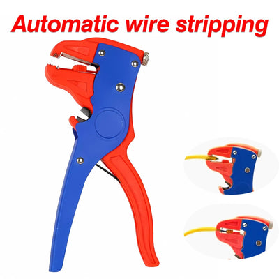 Heavy-Duty 2-in-1 Automatic Wire Stripper and Cutter Eagle Nose Pliers for Automotive and Electronic Repairs