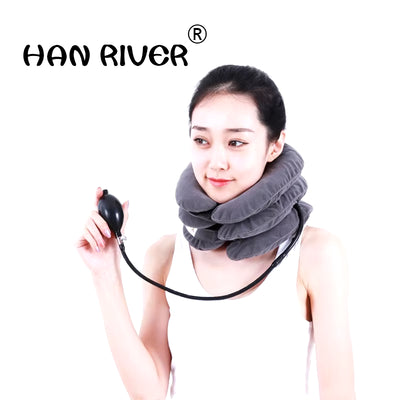 Inflatable Cervical Traction Device for Home Use - Neck Support Collar for Physiotherapy and Spondylosis Relief