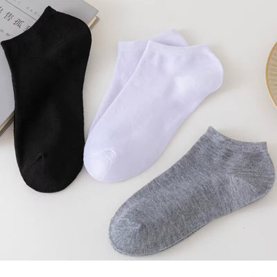 Invisible Low Cut Silicone Non-Slip Boat Socks for Men and Women - 3/5/8 Pairs, Casual Solid Color, Breathable Summer No-Show Ankle Socks