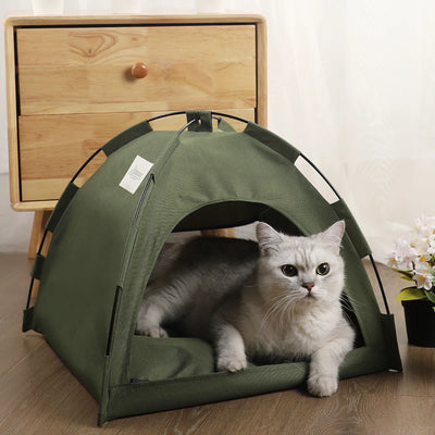 Luxury Pet Tent Bed for Cats - Cozy Winter Cushions and Accessories for Comfort and Style