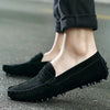 Men's Handmade Suede Genuine Leather Casual Loafers and Moccasins - Slip-On Driving Flats