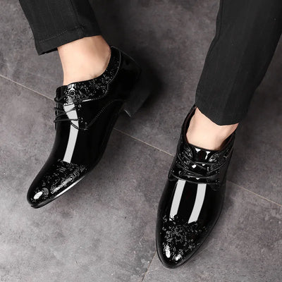 Men's Luxury Leather Oxford Shoes - Breathable Formal Dress Footwear for Office and Weddings