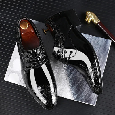 Men's Luxury Leather Oxford Shoes - Breathable Formal Dress Footwear for Office and Weddings