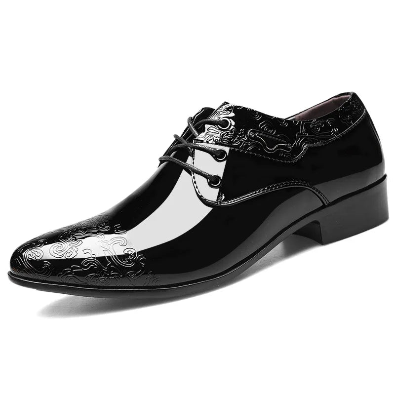 Men's Luxury Leather Oxford Shoes - Breathable Formal Dress Footwear for Office and Weddings