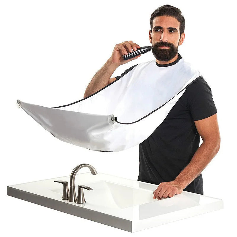 Men's Shaving Apron and Beard Catcher Cape for Easy Clean-Up - Ideal Grooming Accessory and Gift for Adults