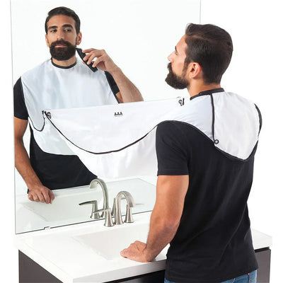Men's Shaving Apron and Beard Catcher Cape for Easy Clean-Up - Ideal Grooming Accessory and Gift for Adults