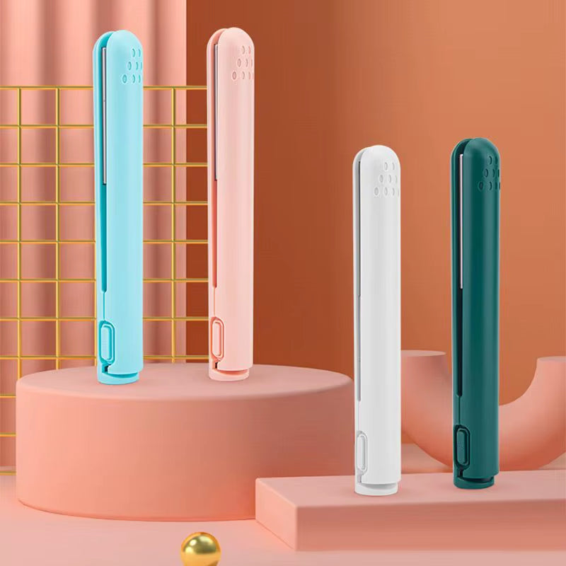 Mini Dual-Purpose USB Curling Iron and Straightener