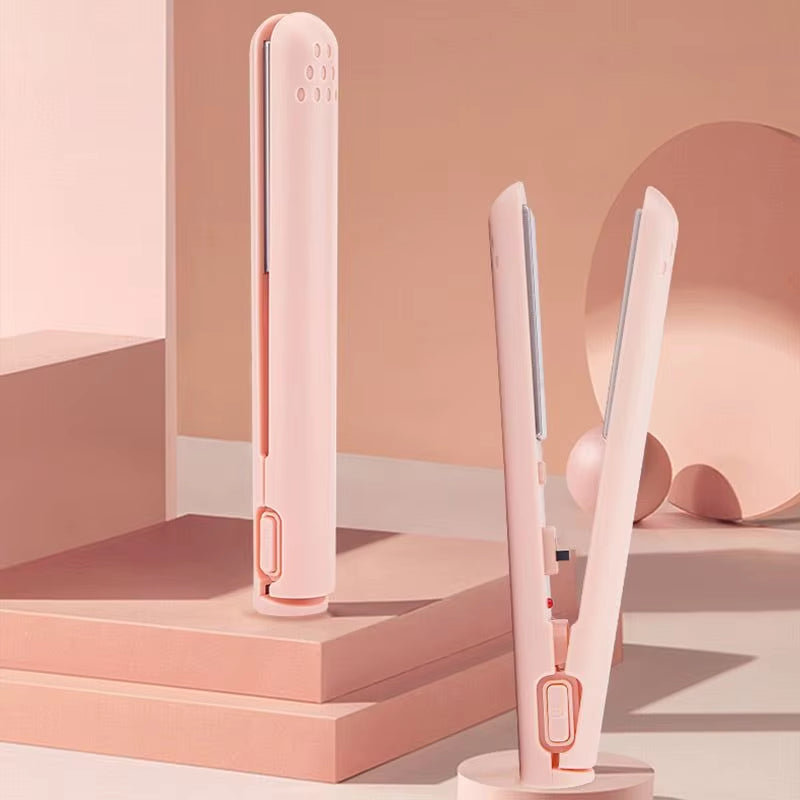 Mini Dual-Purpose USB Curling Iron and Straightener