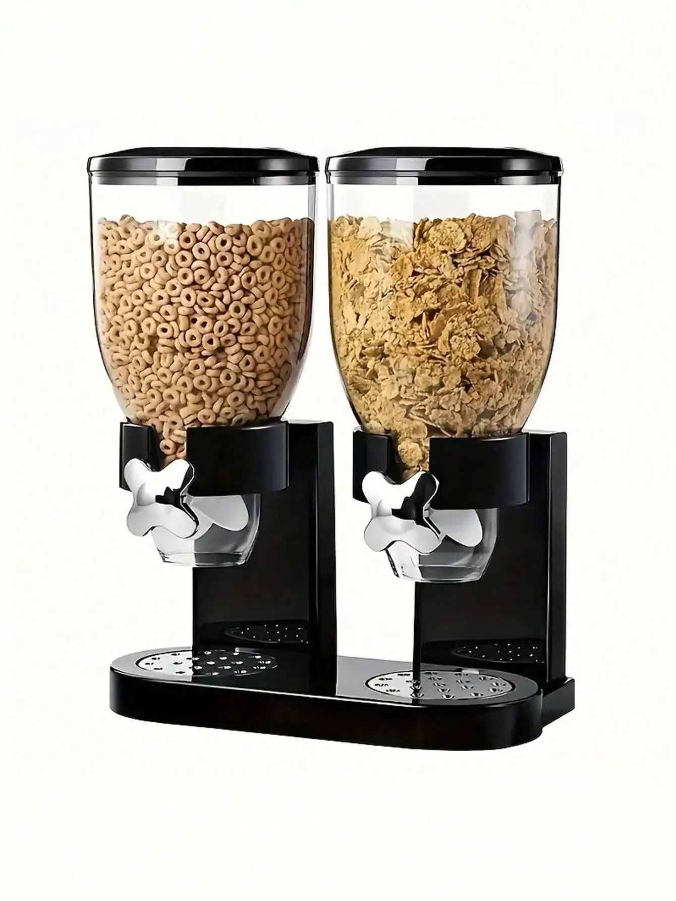 1pc plastic food dispenser and storage container for oatmeal, candy, nuts, rice, grains, granola, ideal for kitchen organization and supplies.