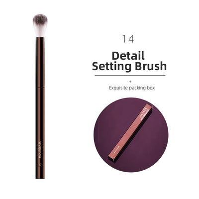 Professional Makeup Brush Set for Powder Foundation, Concealer, Blusher, Bronzer, Eye Shadow, Eyebrow, Eyeliner, and Sculpting